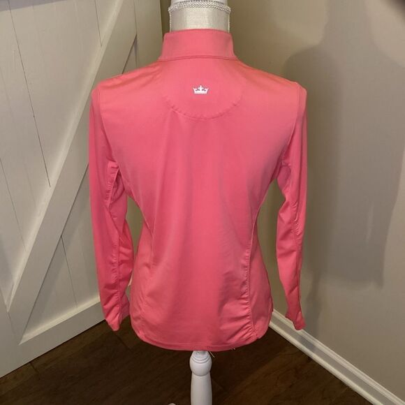EUC Ladies Peter Millar Golf 1/2 zip drifit pullover - Picture 3 of 4